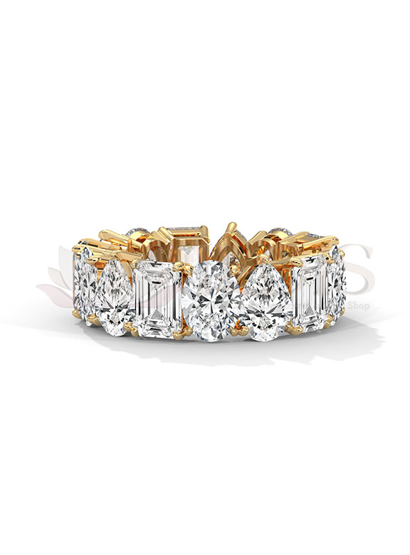 Luxury Mixed Shape Diamond Eternity Band